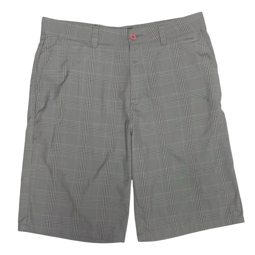 O'Neill Hilyard Grey Plaid Shorts with Pockets Men’s Size 34